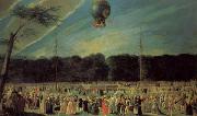 Antonio Carnicero The  Ascent of a Montgolfier Balloon oil painting